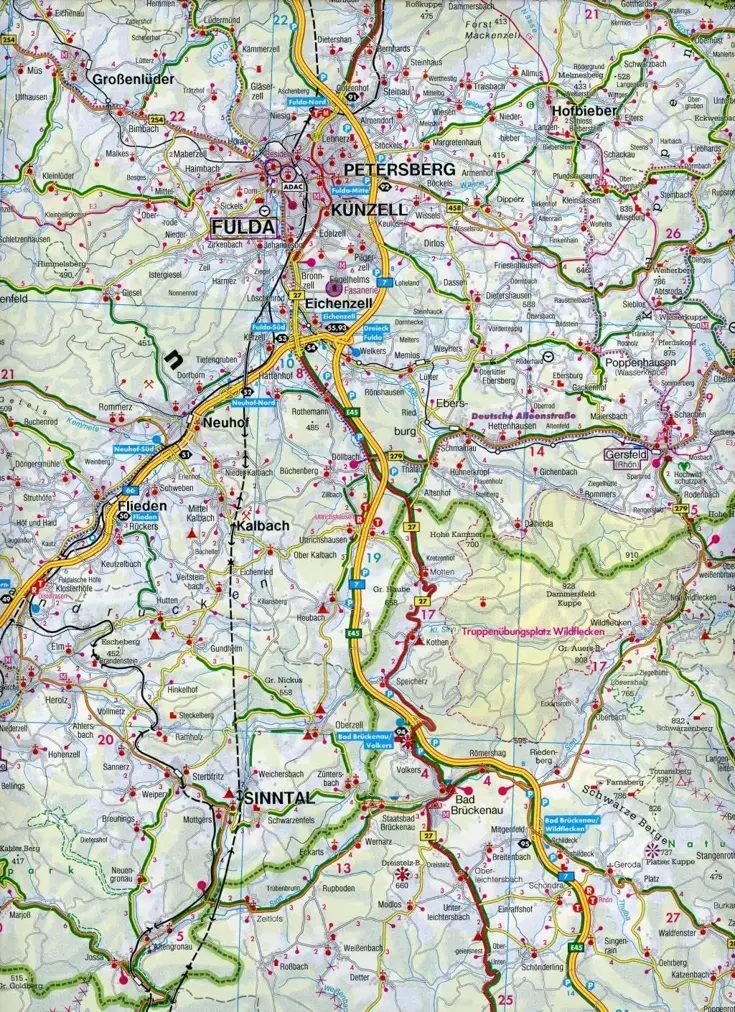 Wegenkaart Duitsland 07 - Thüringer Wald