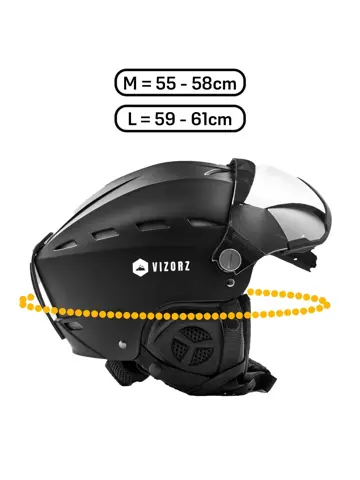 Vizorz Lux Skihelm - Inclusief 2 vizieren