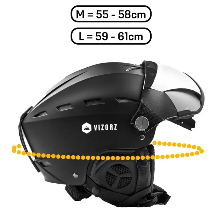 Vizorz Lux Skihelm - Inclusief 2 vizieren