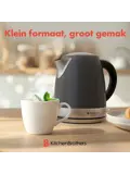 Waterkoker – 1L – Titanium Grijs/RVS