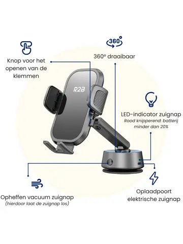 Telefoonhouder Auto - Elektrische Zuignap