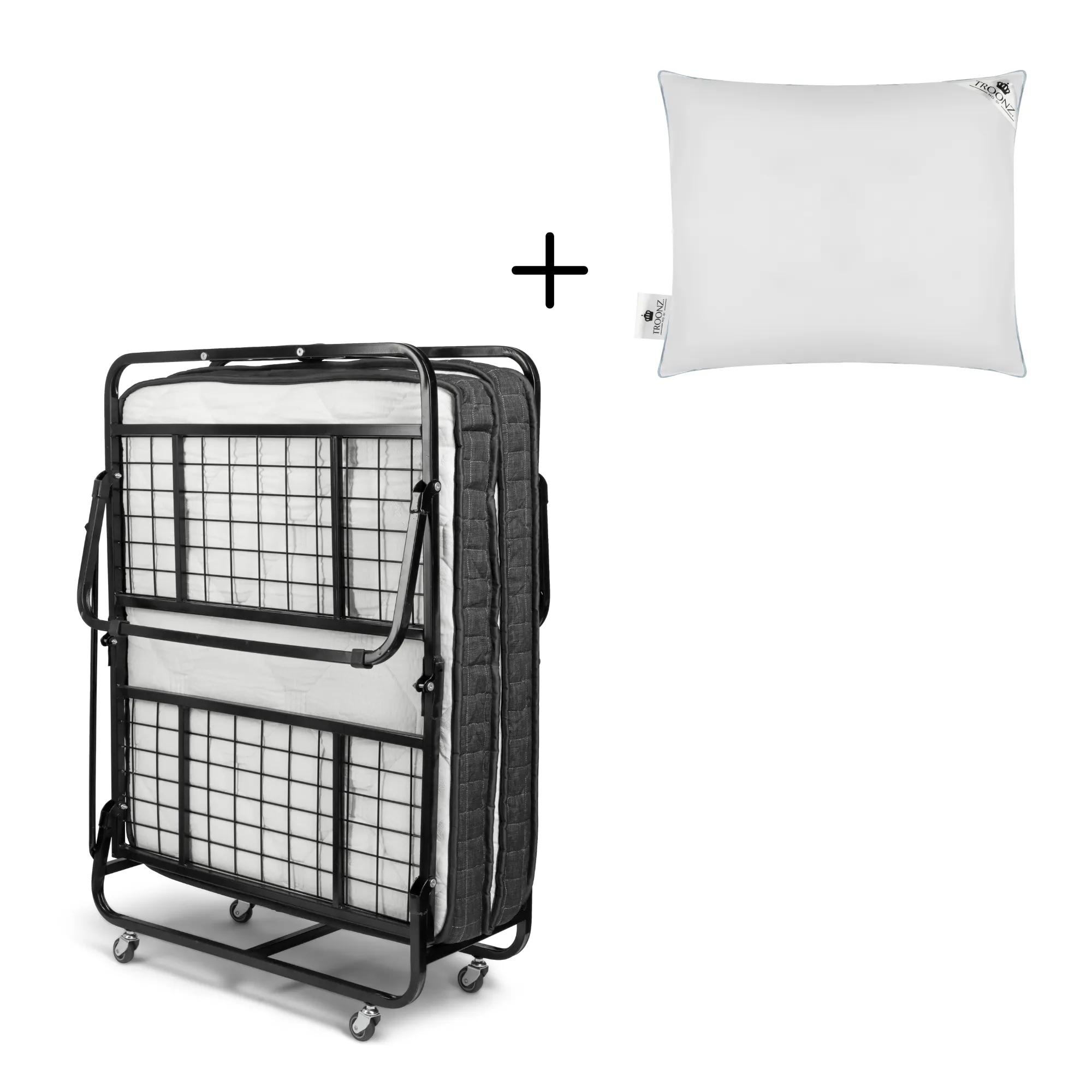Troonz  Vouwbed Milano Deluxe  90 x 200  Set  Zwart