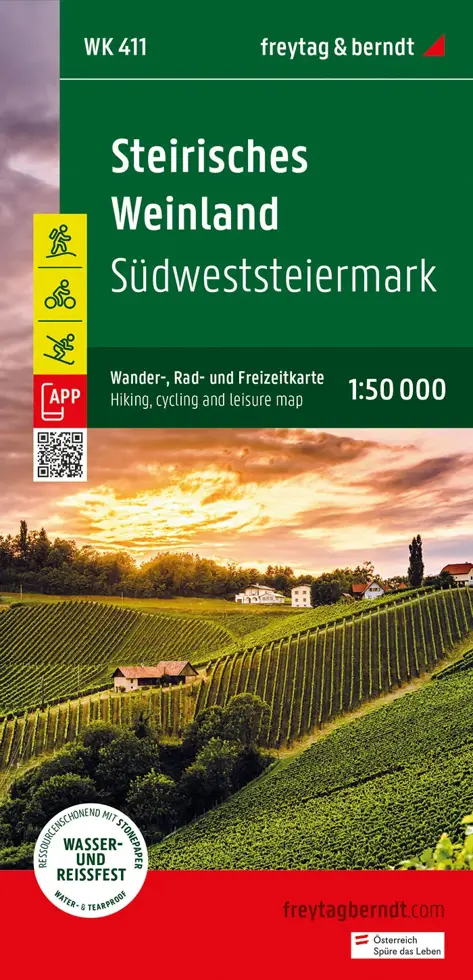 Wandelkaart WK411 Steirisches Weinland