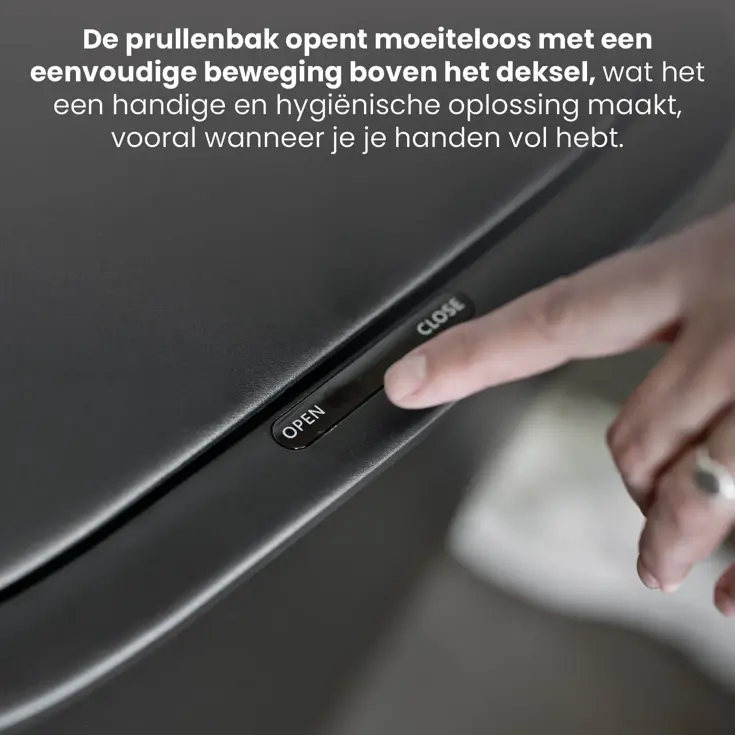 Prullenbak met Deksel en Sensor - 55 Liter
