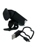 Oplaadbaar USB voorlicht met 200 lumen LED