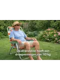 Opvouwbare strandstoel verstelbaar
