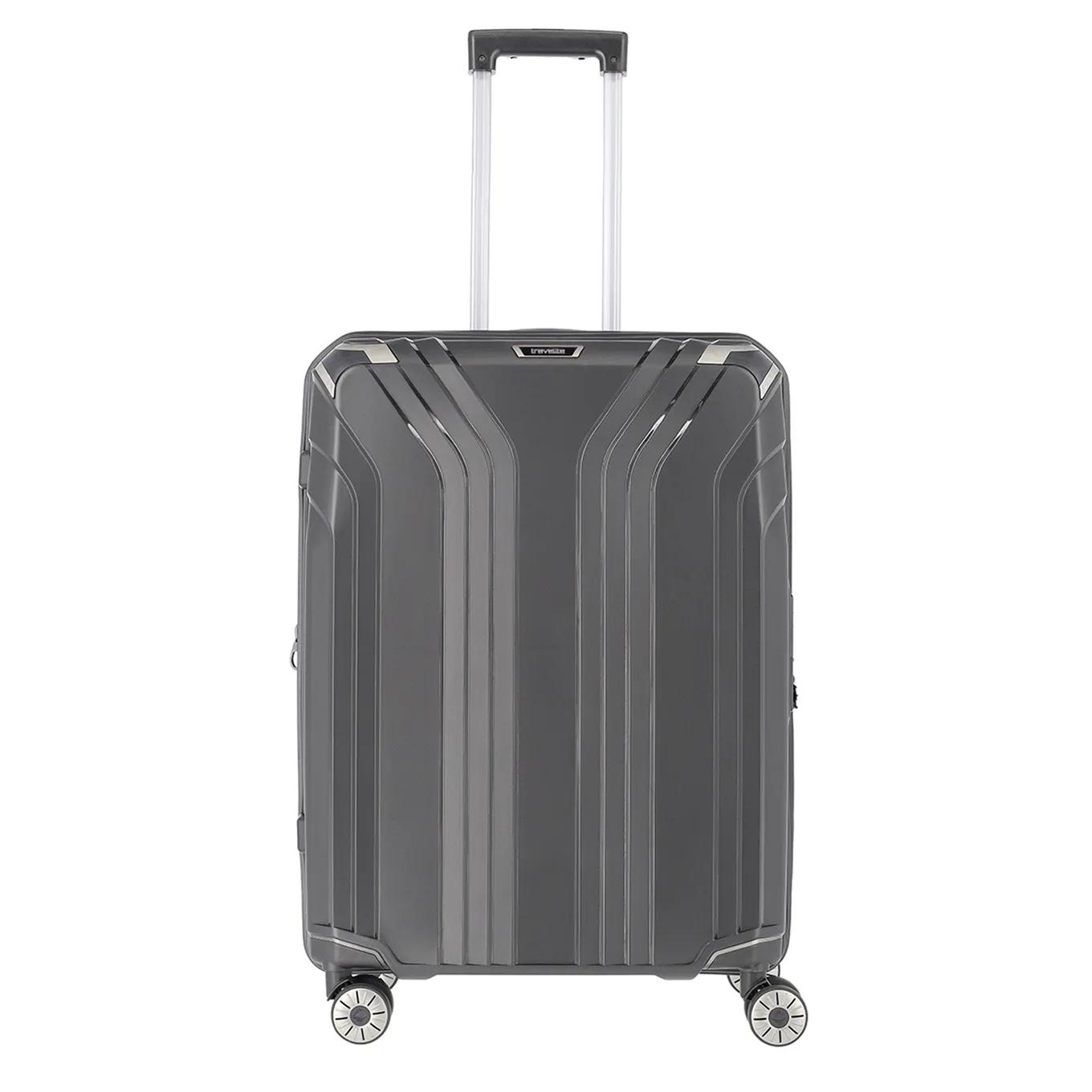 Travelite  4 wiel trolley m expandable Zwart  Zwart main product image