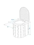 ProPlus Opvouwbaar Toilet – 34,5x29x31,5cm