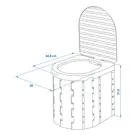 ProPlus Opvouwbaar Toilet – 34,5x29x31,5cm