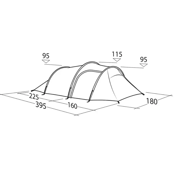 Voyager 3 Exp Drie-Persoons Tunneltent