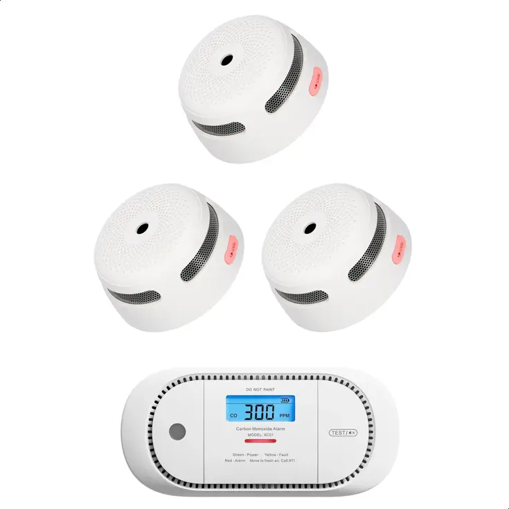 Brandpreventieset 3 Rookmelders, 1 CO-melder