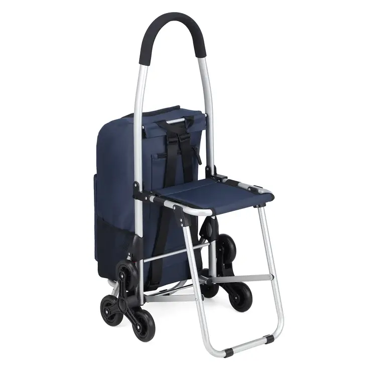 Boodschappentrolley 35L - Trapwielen