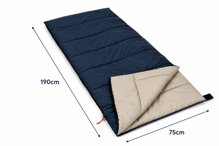 Slaapzak Envelop 190x75 cm - Camping Slaapzak