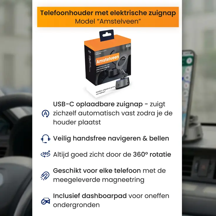 Telefoonhouder Auto - Magnetische zuignap