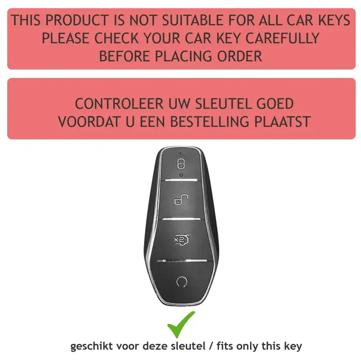 Aluminium Sleutelhoesje voor BYD zwart BYDA