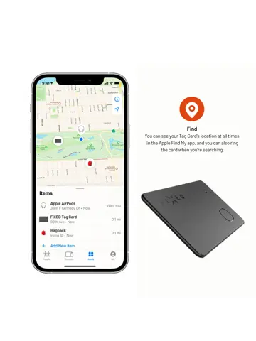 Fixed Tag Card - Bluetooth Tracker iOS