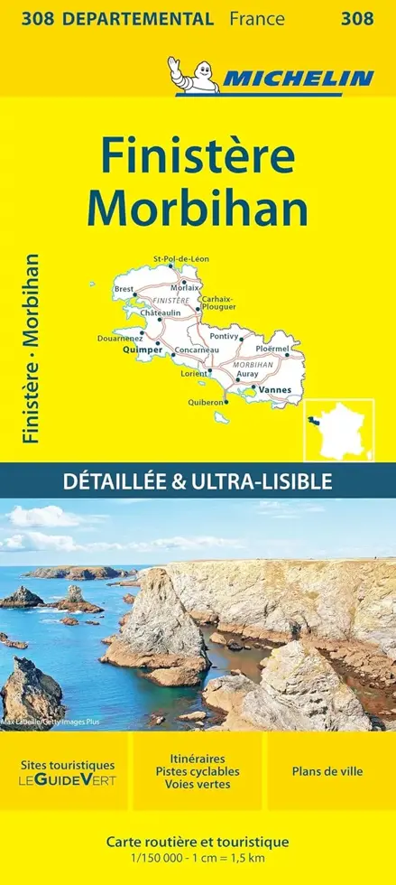 Wegenkaart Local 308 Finistere