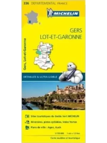 Wegenkaart Local 336 Gers Lot-et-Garonne