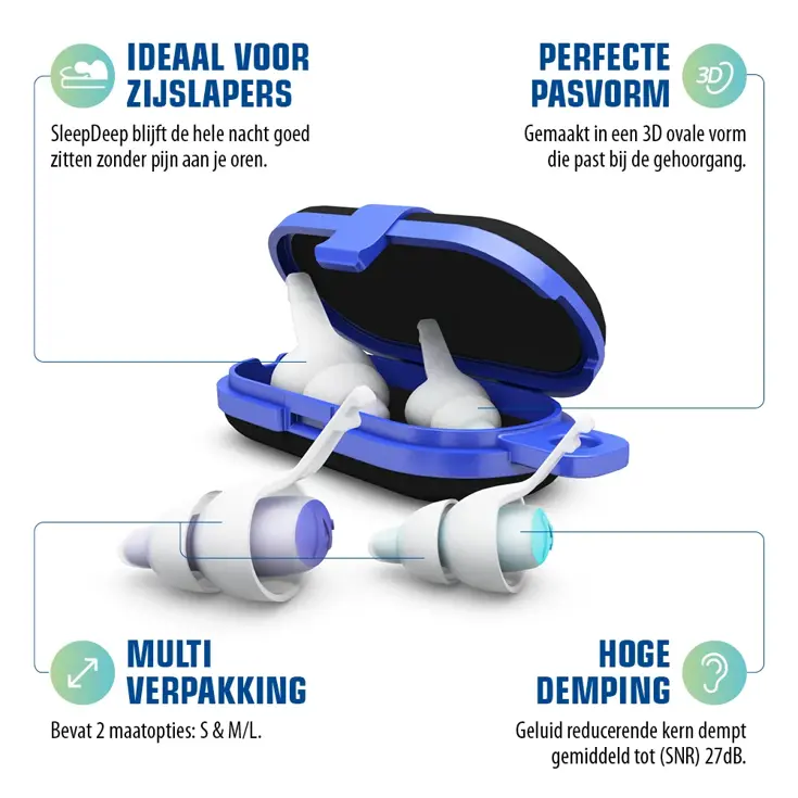 Sleepdeep multisize pack - Oordoppen