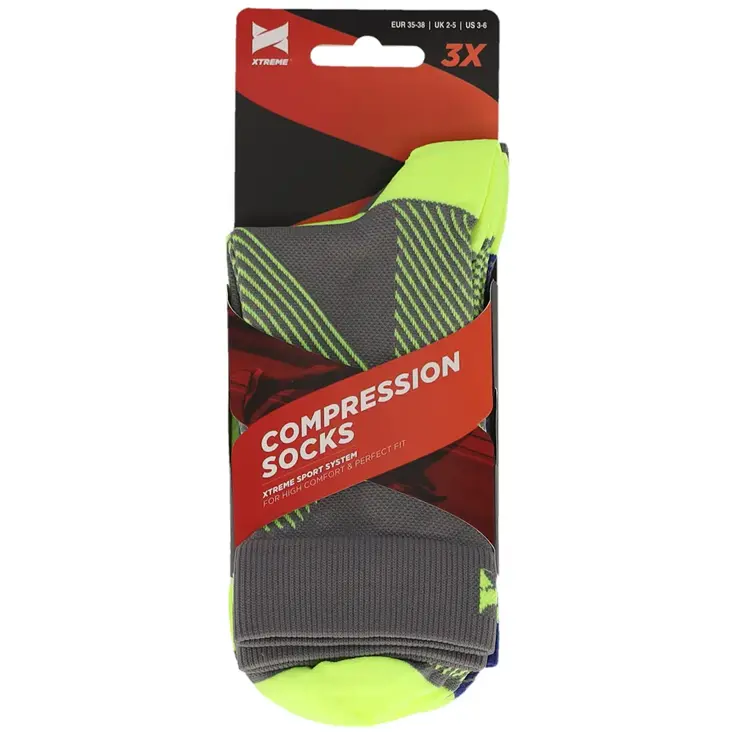 3 paar - Halfhoge Compressiesokken