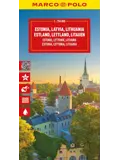 Wegenkaart Estland - Letland - Litouwen
