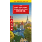 Wegenkaart Estland - Letland - Litouwen