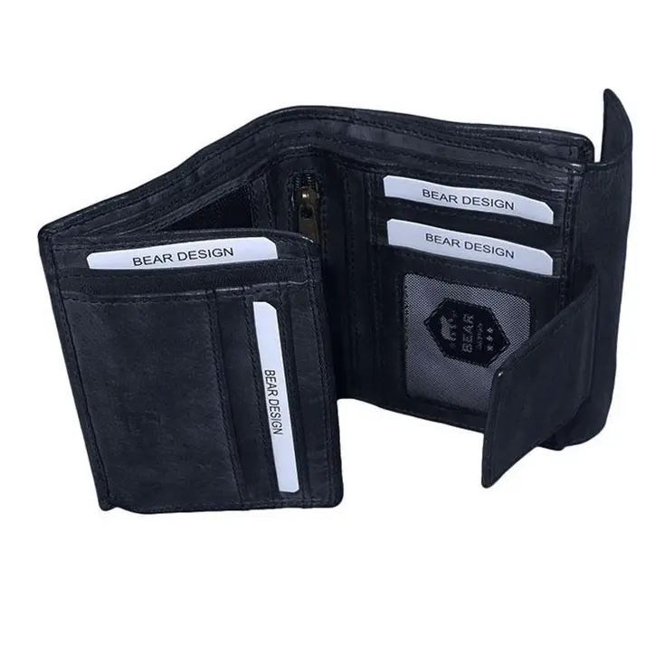 Jill - Portemonnee - Leer - Overslag - 9 pasjes