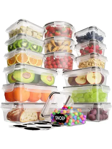 Vershoudbakjes Plastic - 18 Delig