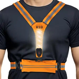 R2B Hardloopvest met Opbergvak oplaadbaar