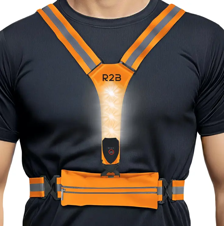 Hardloopvest met Opbergvak - Verlichting