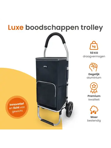 Boodschappentrolley - 50L - Opvouwbaar