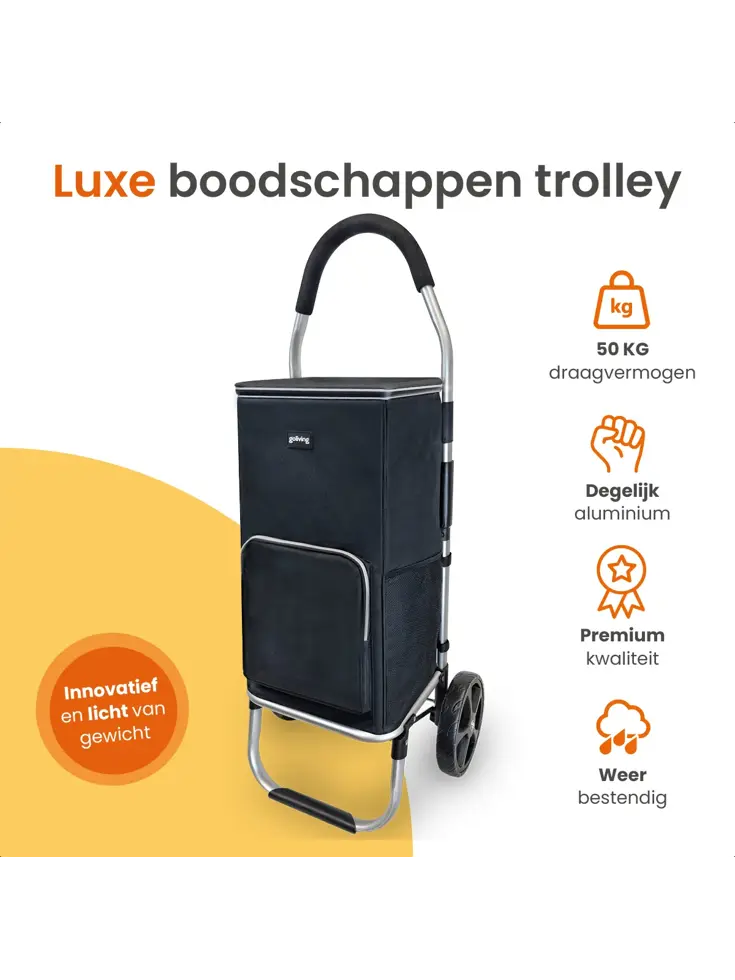Boodschappentrolley - 50L - Opvouwbaar