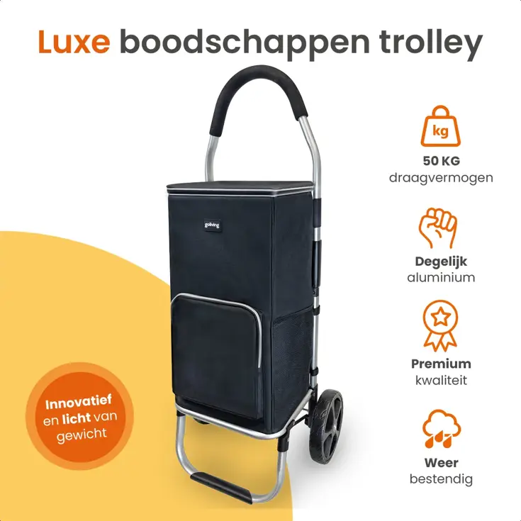 Boodschappentrolley - 50L - Opvouwbaar
