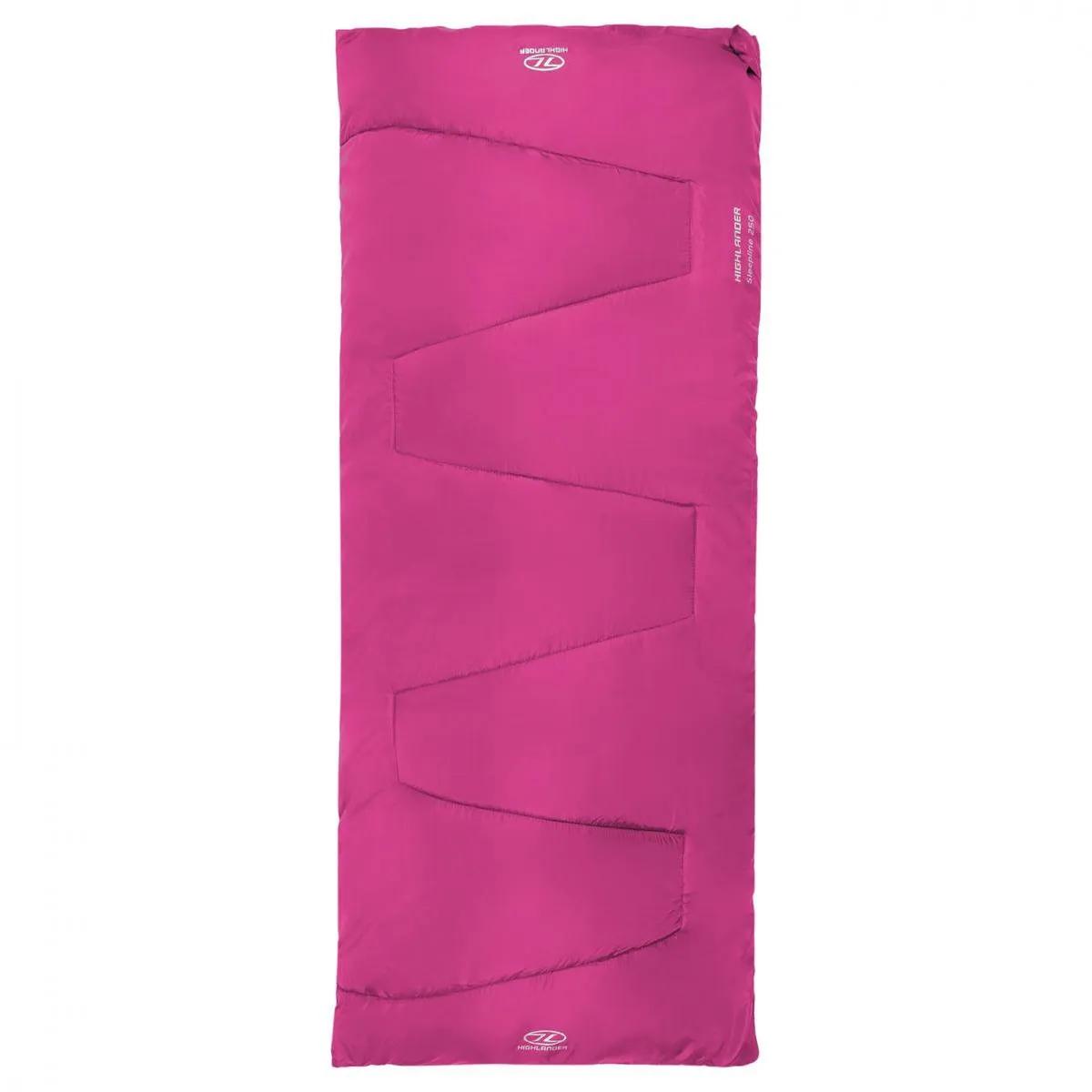 Highlander Outdoor  Highlander dekenslaapzak Sleepline 250  Roze