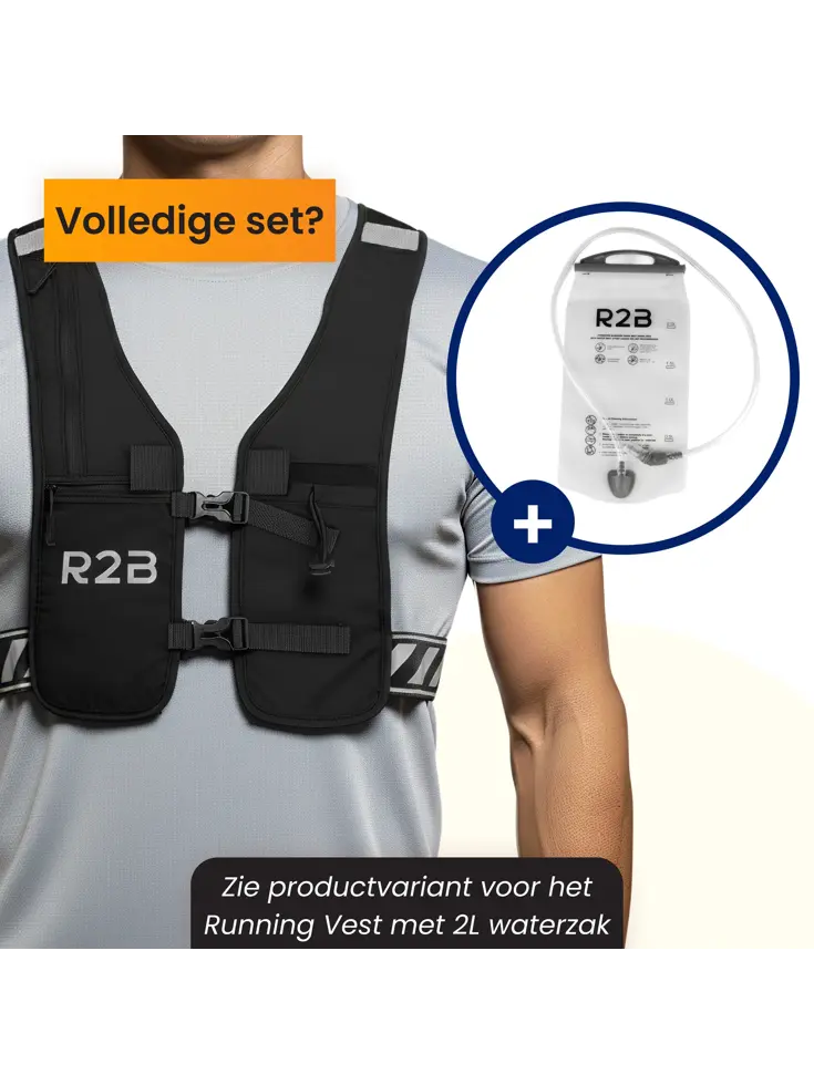 Hardloopvest met Opbergvakjes - Running vest