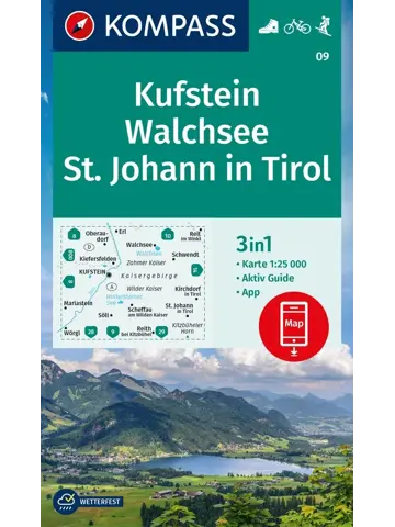 Wandelkaart WK09 Kufstein - St. Johan