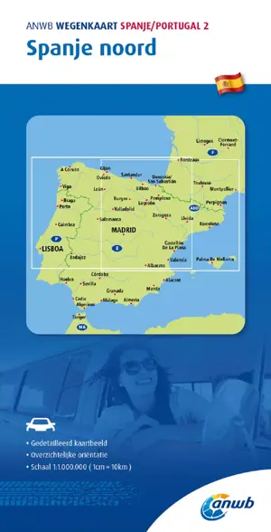ANWB Wegenkaart Spanje Noord