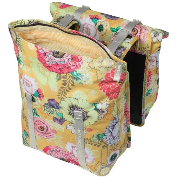 Basil Dubbele Fietstas Bloom Field 35 Liter