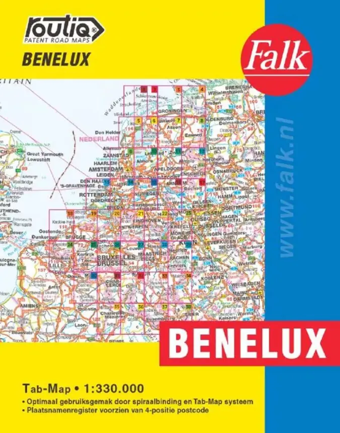 Falk Routiq Tab Map Benelux