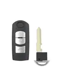 Smart key behuizing 3 knops geschikt voor Mazda