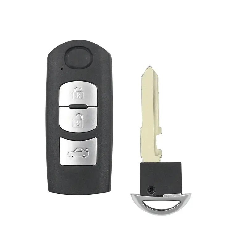 Smart key behuizing 3 knops geschikt voor Mazda