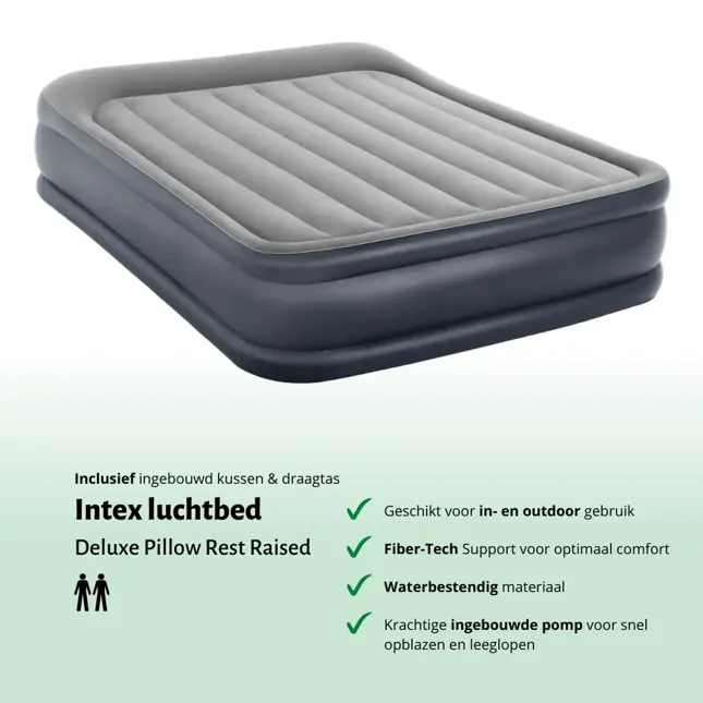 Luchtbed - Intex - 2P - 152x203 + Pomp