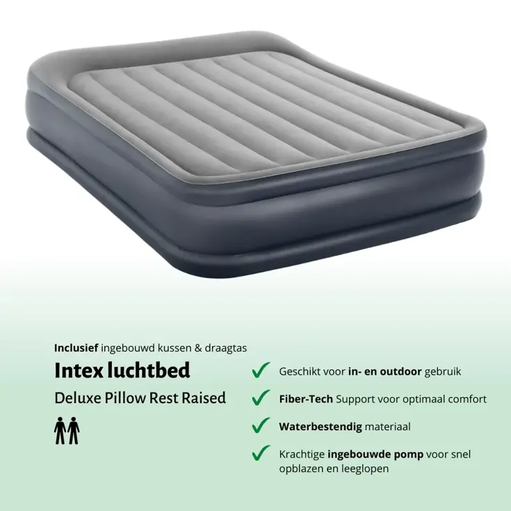 Luchtbed - Intex - 2P - 152x203 + Pomp