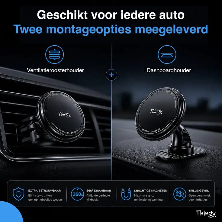 MagSafe Telefoonhouder Auto - Dashboard & Vent