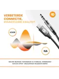Drivv. USB C Naar AUX Kabel - Nylon - 1 Meter