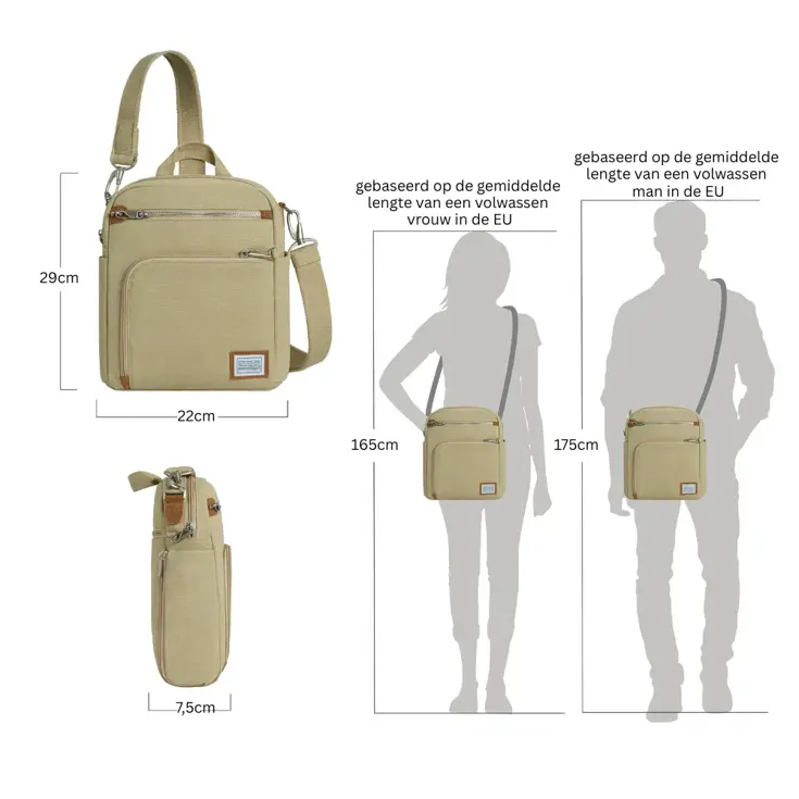 Travelon Heritage Anti-Diefstal Tour Bag