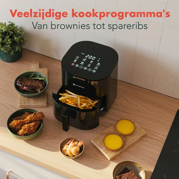 Airfryer – 5L – 2000W – Zwart