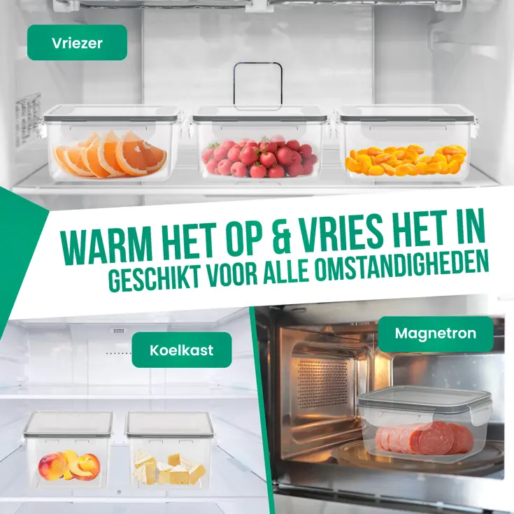 Vershoudbakjes Plastic - 30 Delig