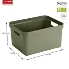 Sigma home - Opbergbox - 32L groen - 4-delig