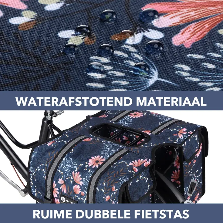 Fietstas Dubbel - Waterdicht - Reflecterend